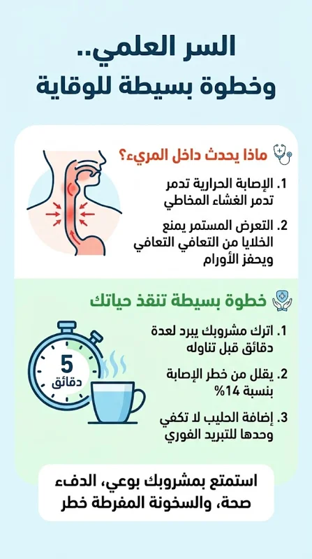 احذر من كوبك المفضل! عادة يومية مع الشاي والقهوة تضاعف خطر الإصابة بالسرطان 3 مرات - تفاصيل إضافية