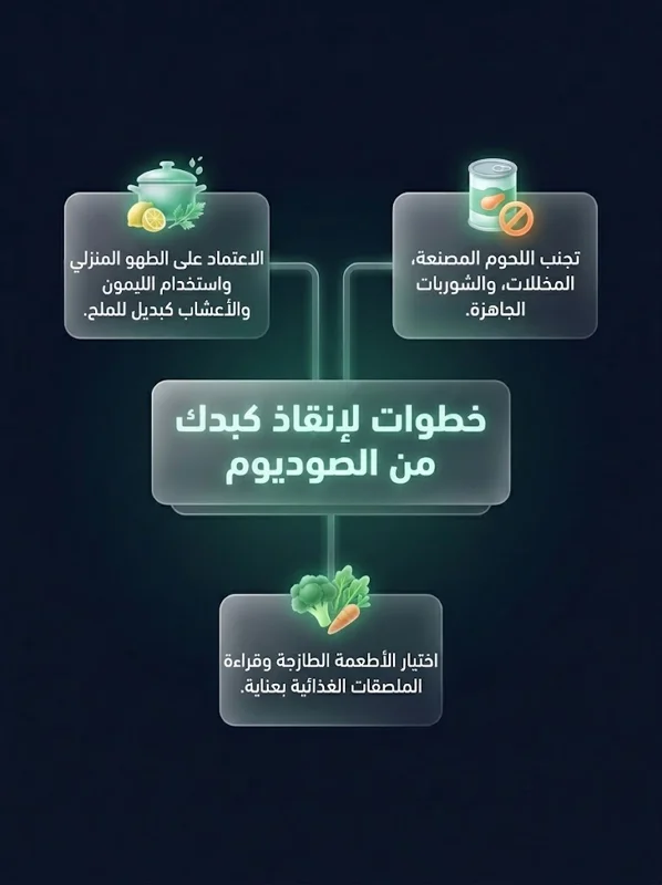 الكارثة الصامتة: الإفراط في الملح لا يرفع الضغط فقط.. اكتشف ما يفعله بكبدك! - تفاصيل إضافية